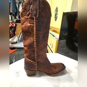 Lane sz10 brown "Plain Jane" tall boots